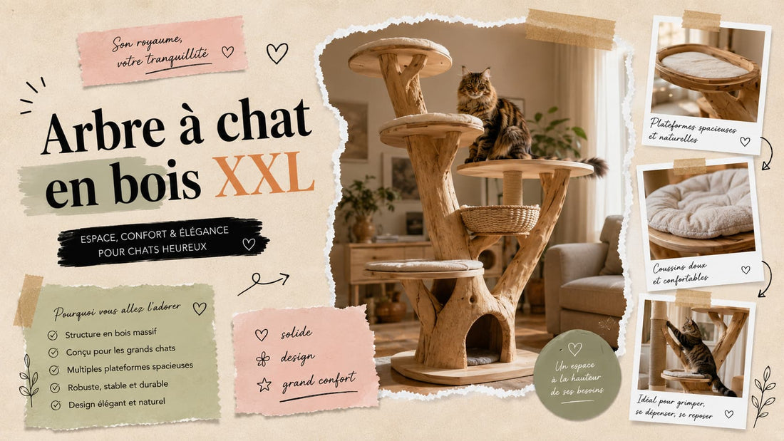 Arbre à chat en bois XXL : le guide complet