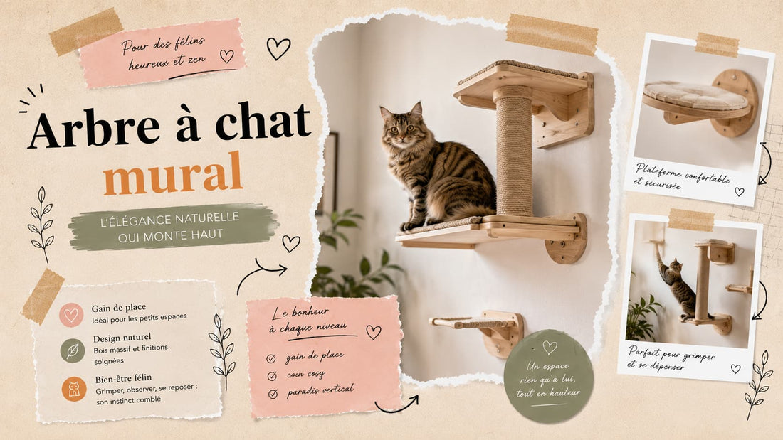 Arbre à chat mural design pour chat