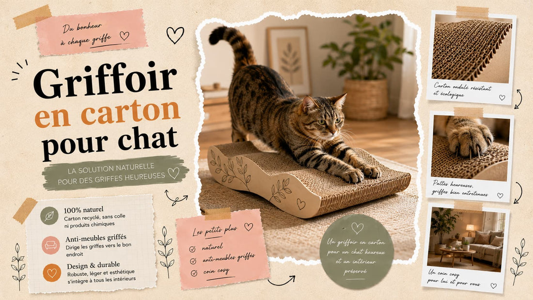 Griffoir en carton pour chat