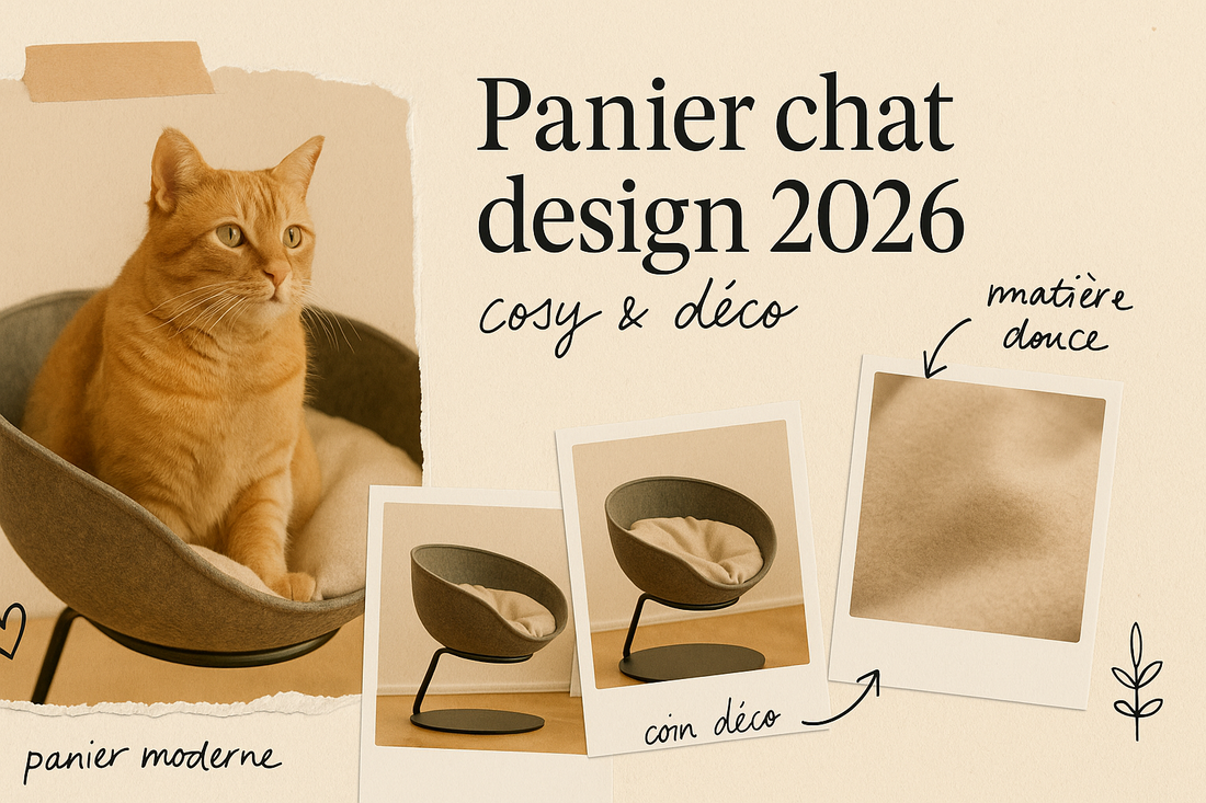 Panier pour chat design cosy et premium
