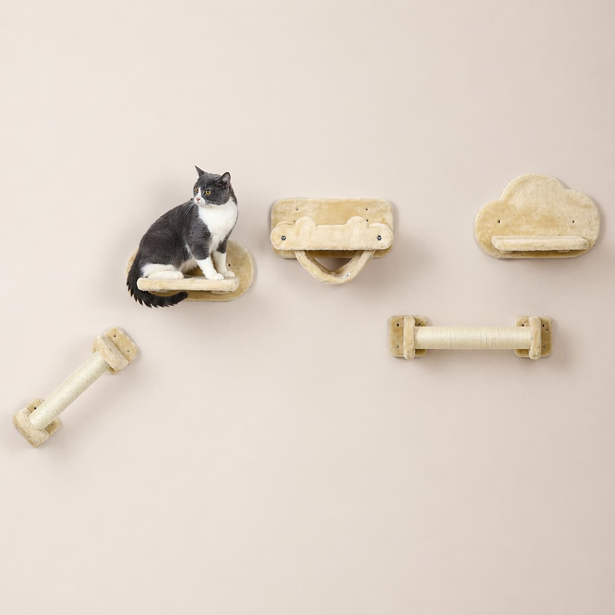 Arbre à chat mural en bois | PawHut