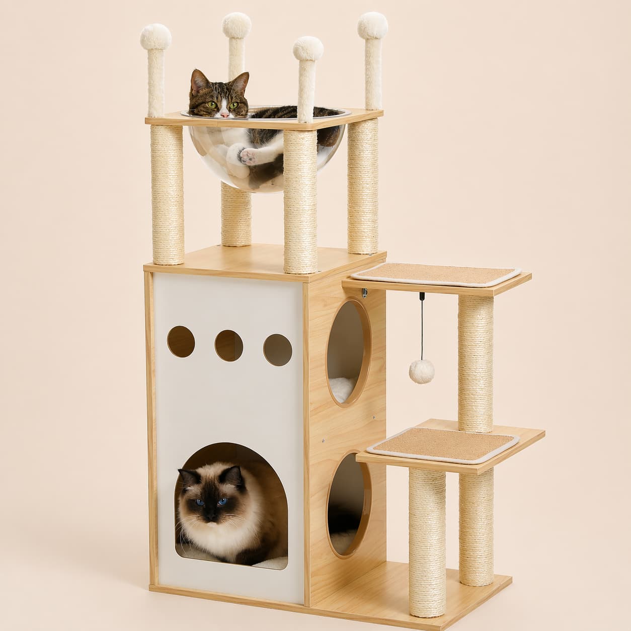 Arbre à chat en bois | PETEPELA