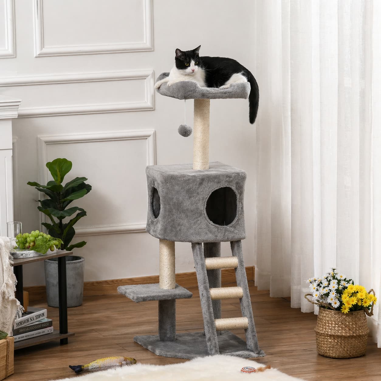 Arbre à chat design | PawHut 120 cm