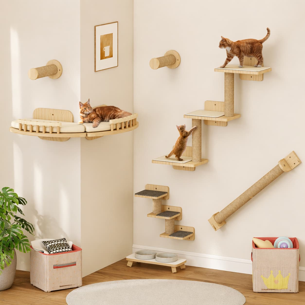 Arbre à chat mural | YITAHOME