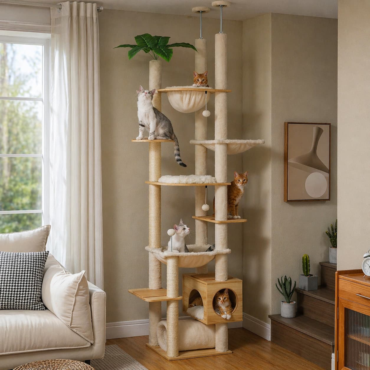 Arbre à chat design 230 cm