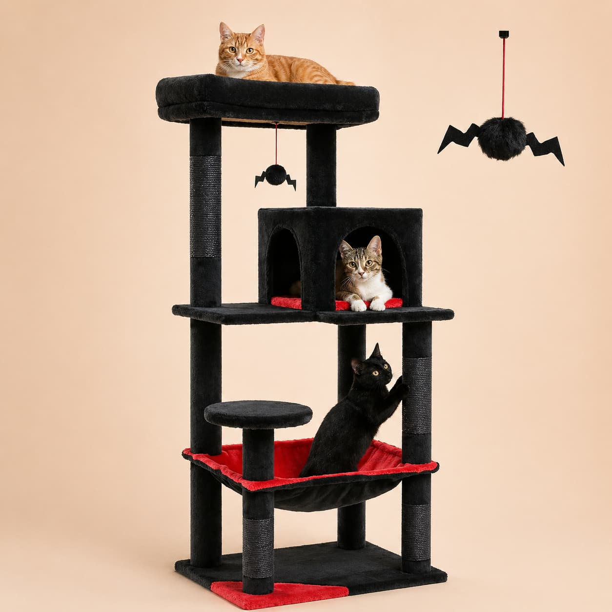 Arbre à chat en bois | PAWZ Road 143 cm