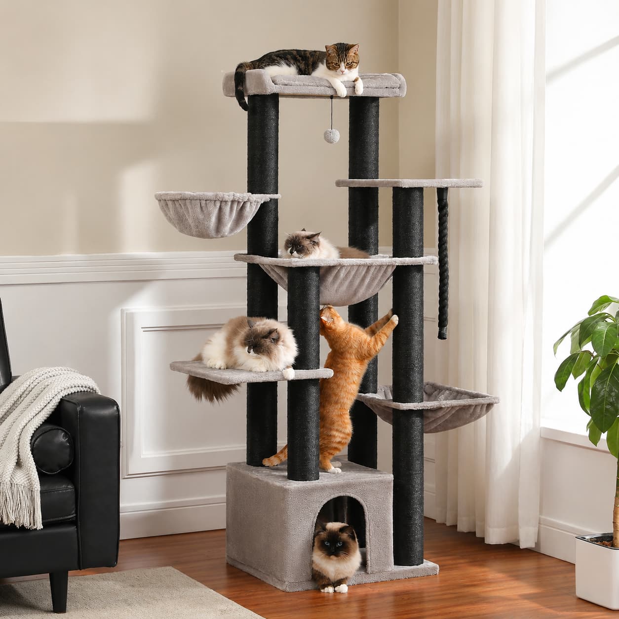 Arbre à chat XXL | PAWZ Road 170 cm