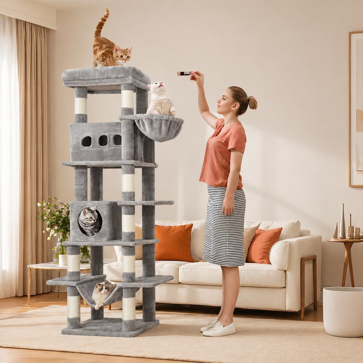 Arbre à chat XXL 170 cm