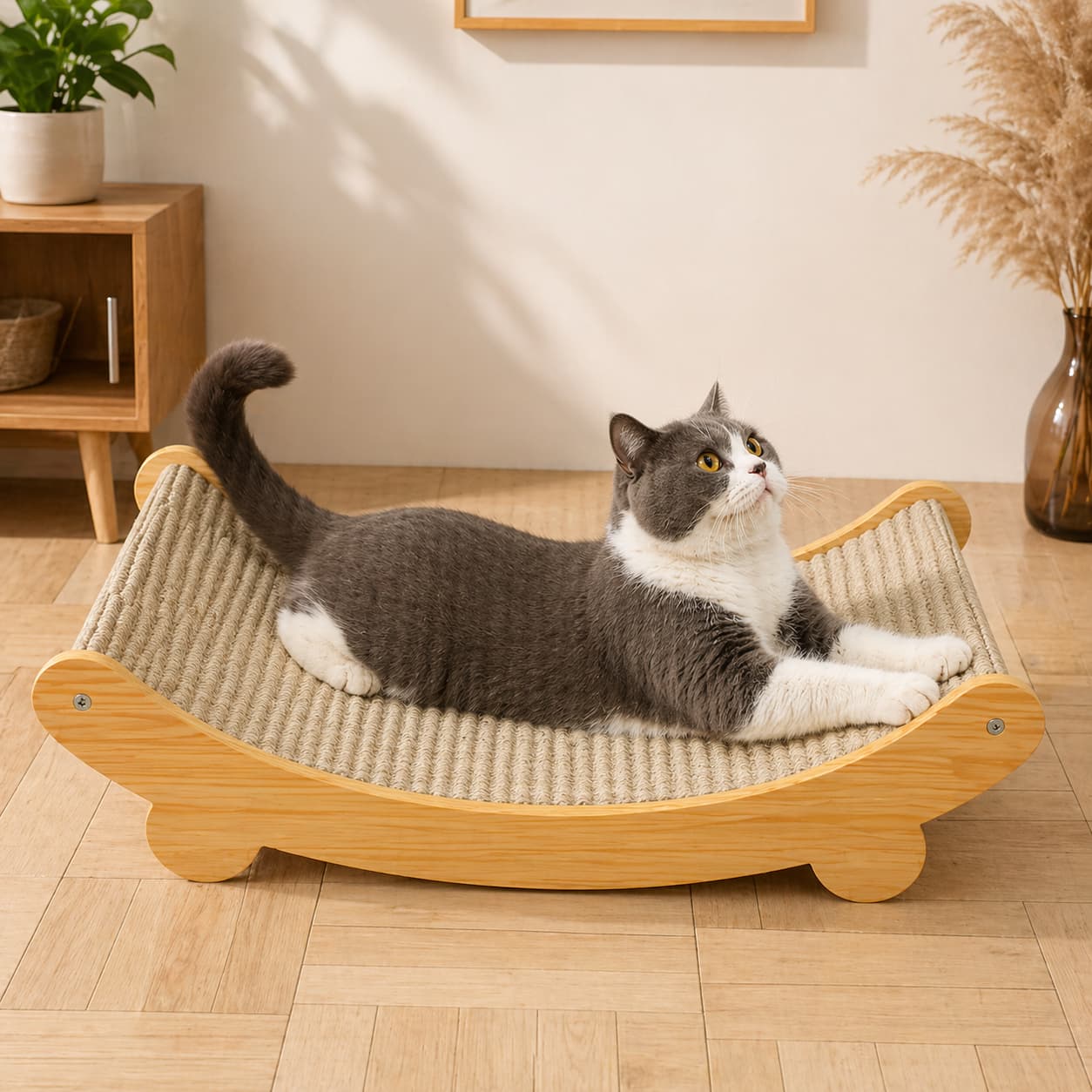 Griffoir pour chat design | lit et grattoir