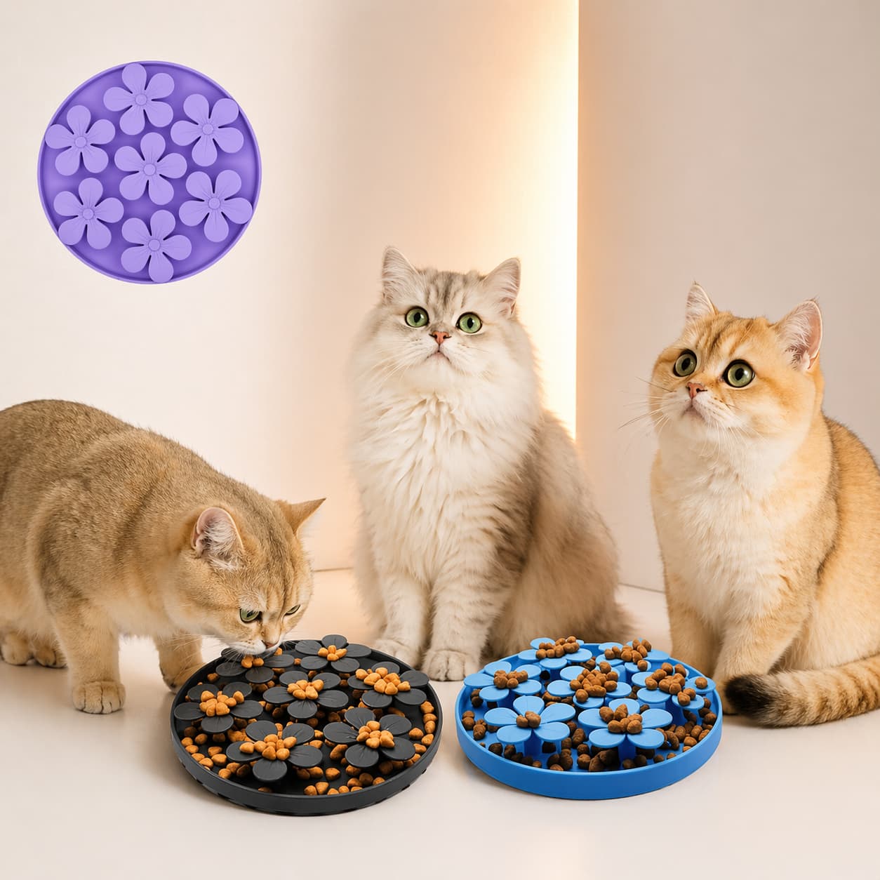 Gamelle anti glouton pour chat | Ventouse