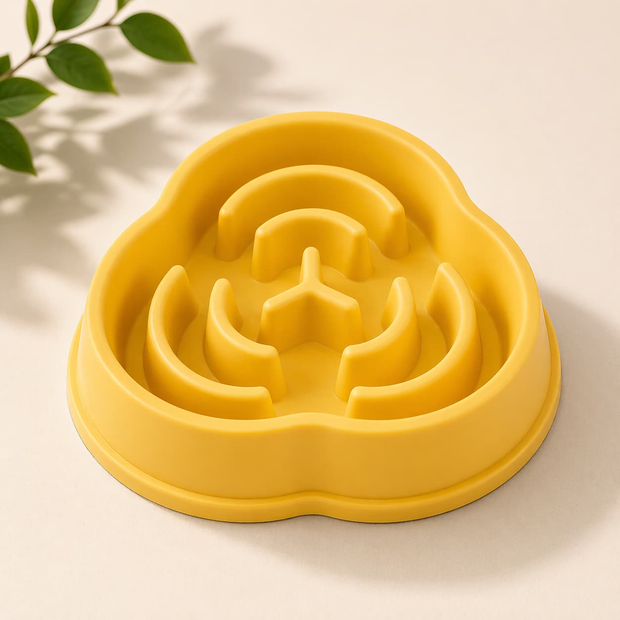 Gamelle anti glouton pour chat | Yellow