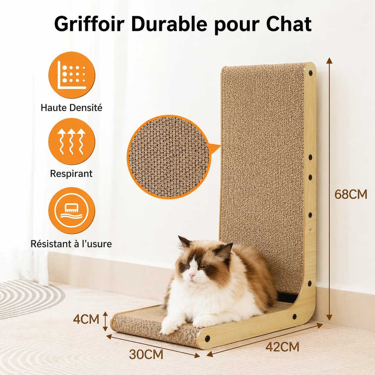 Griffoir pour chat tapis | Angle