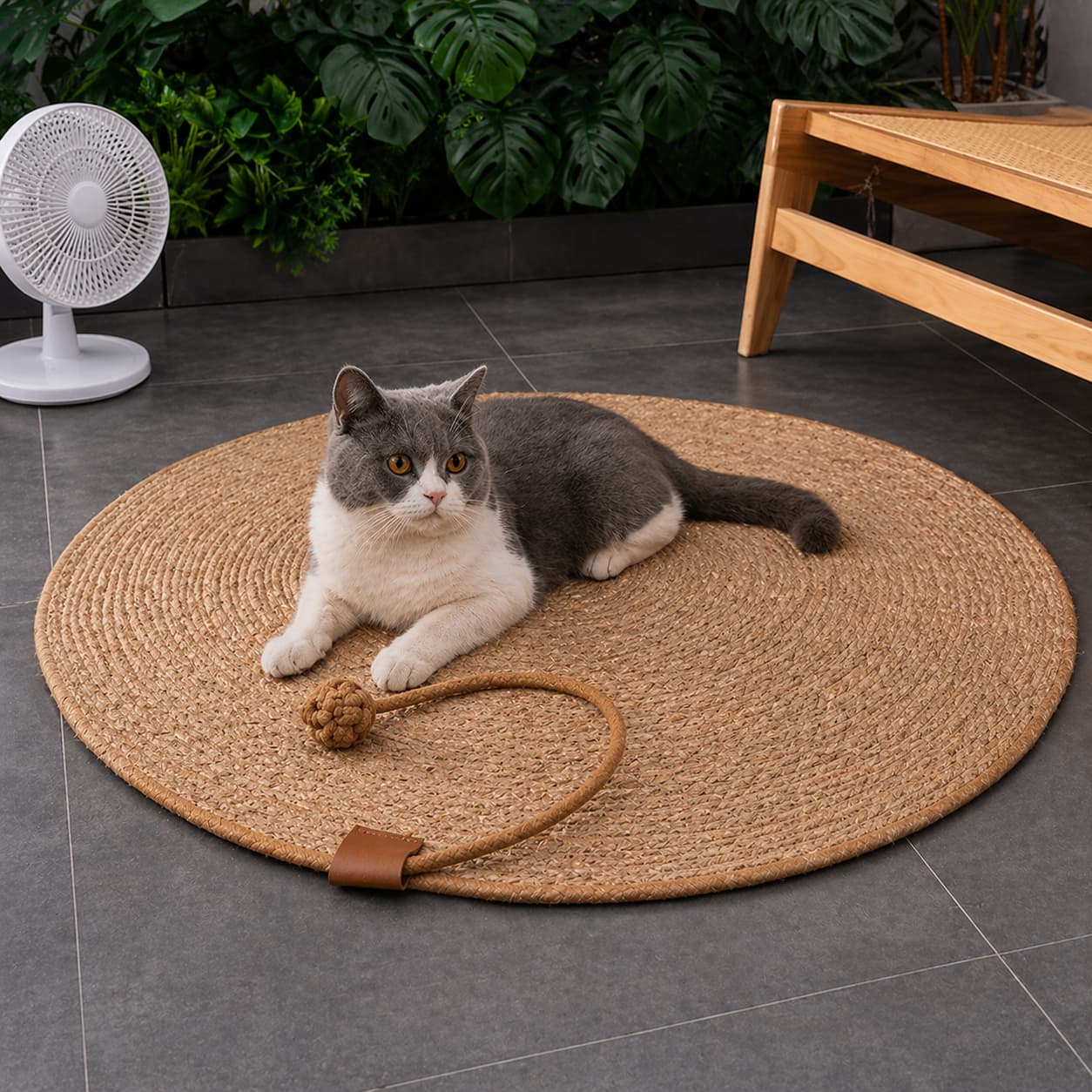 Griffoir pour chat tapis | rond
