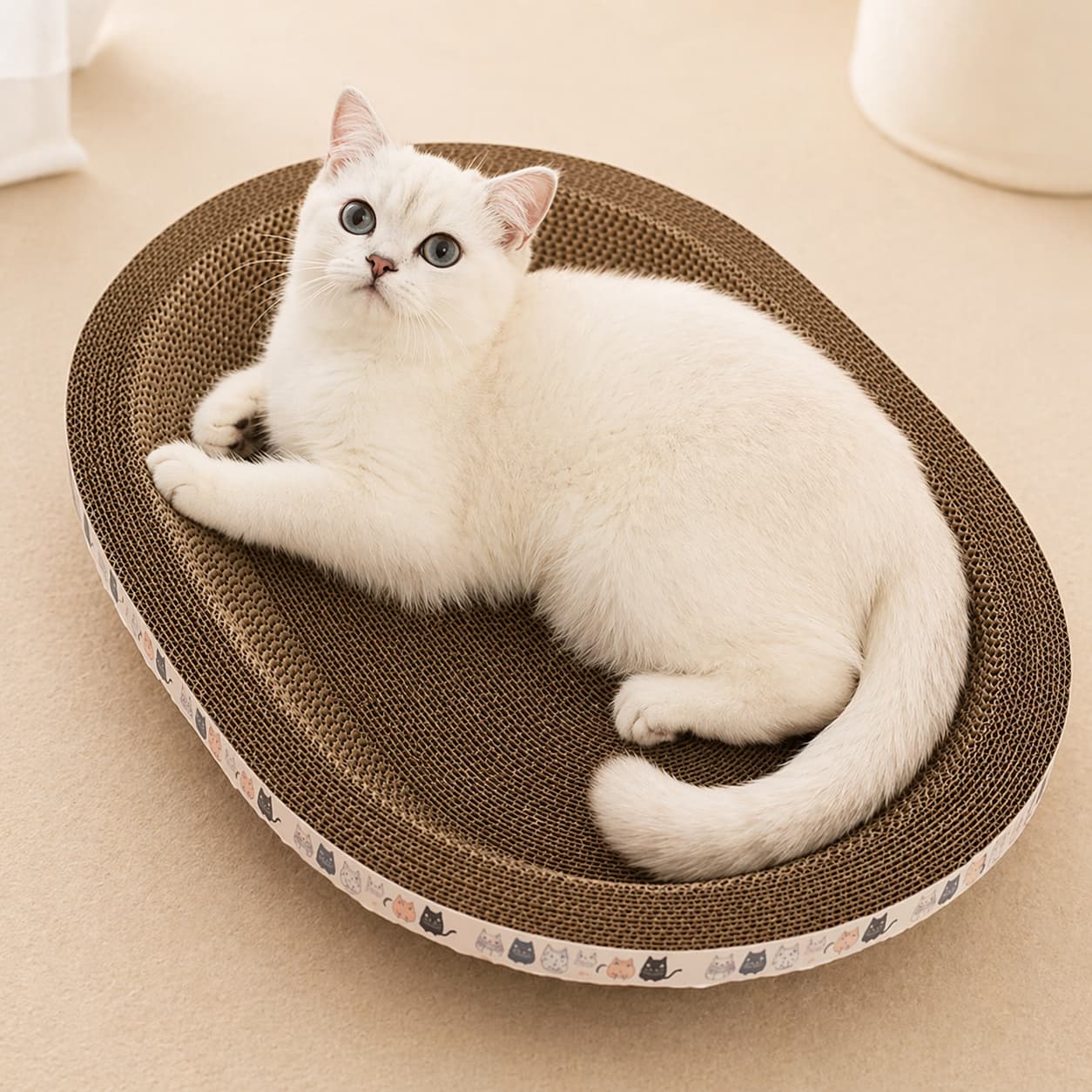 Griffoir pour chat design | rond ou ovale