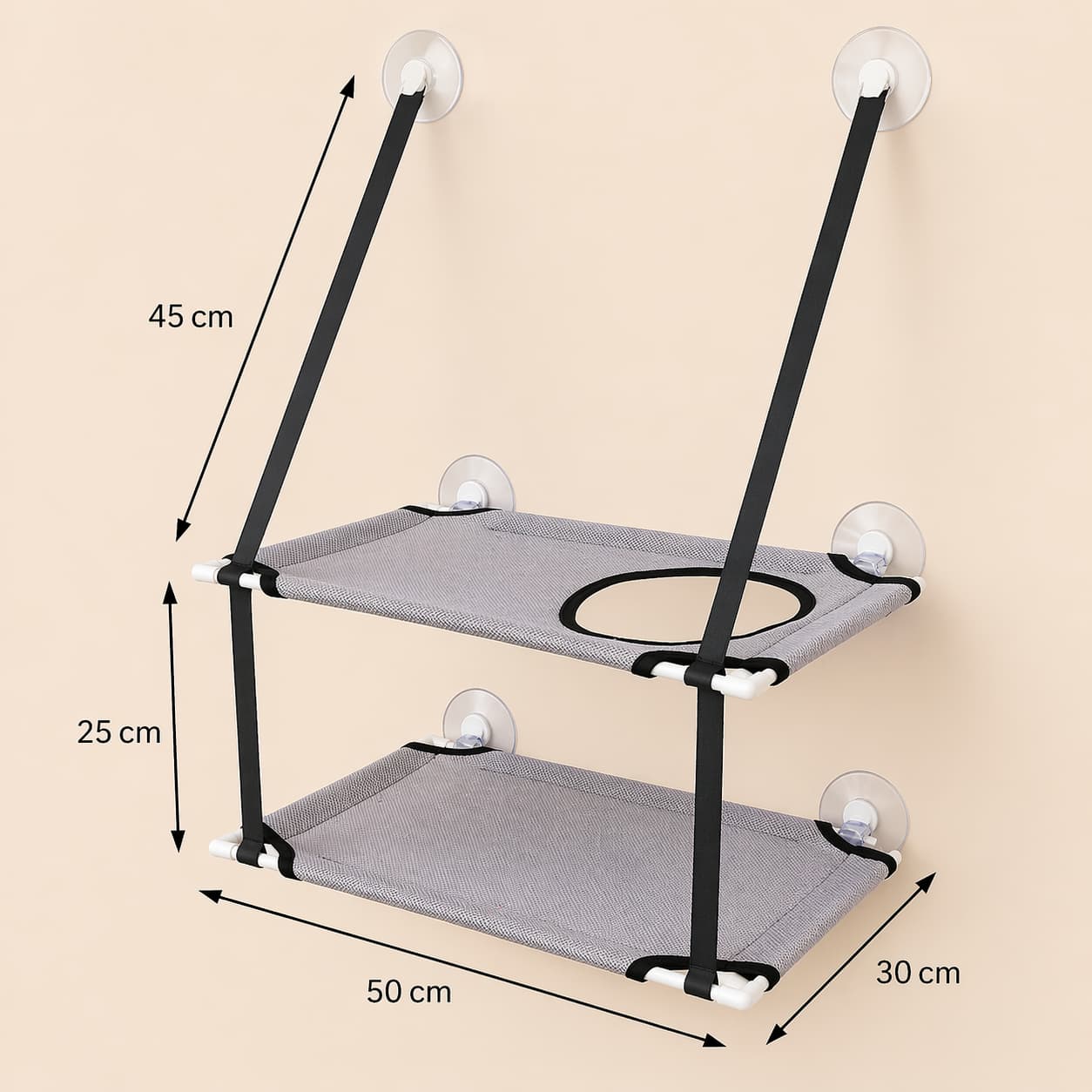 Hamac pour chat fenêtre | Simple ou double étage