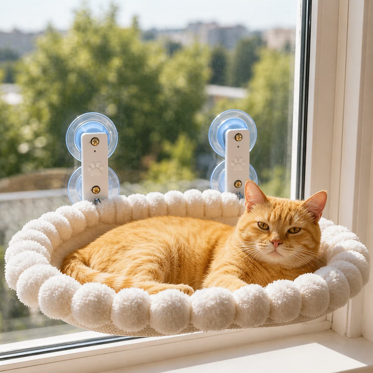 Hamac pour chat fenêtre | ovale ou carré