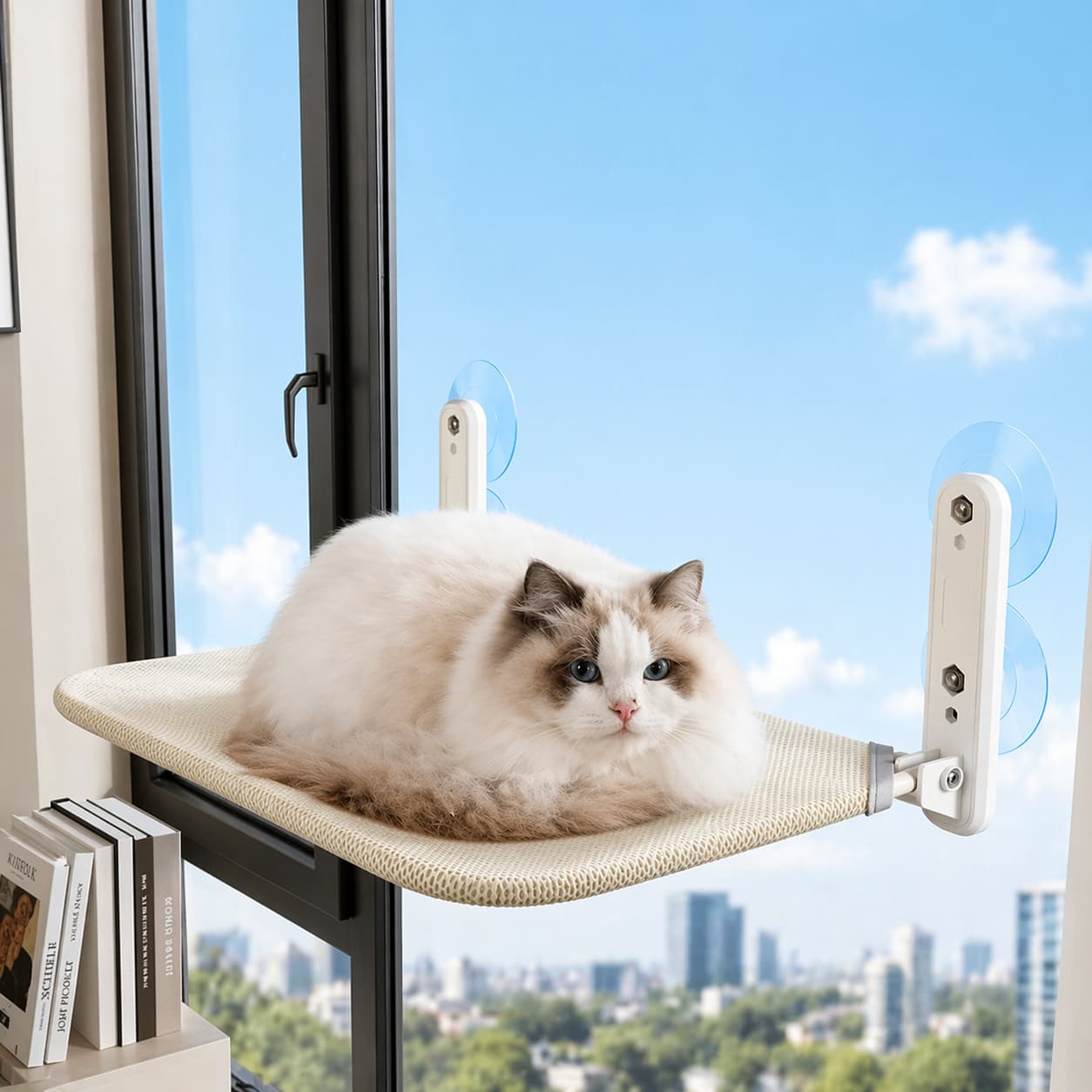 Hamac pour chat fenêtre sans cordes