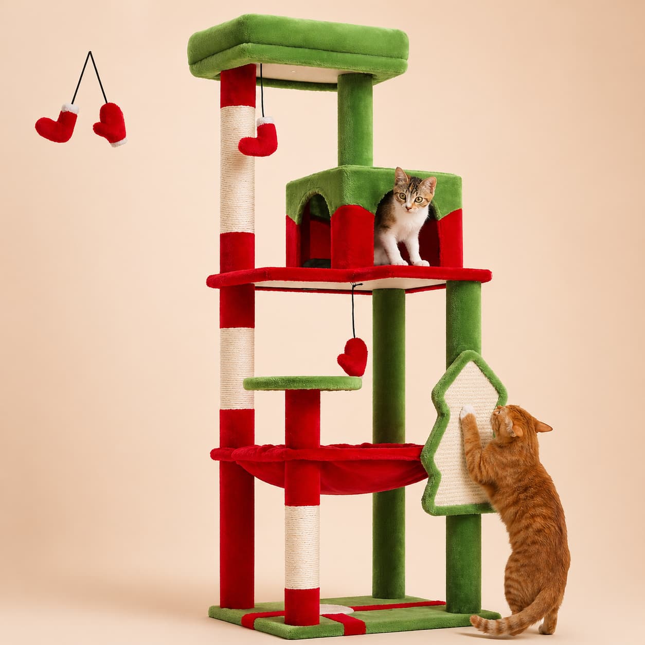 Arbre à chat en bois | PAWZ Road 143 cm
