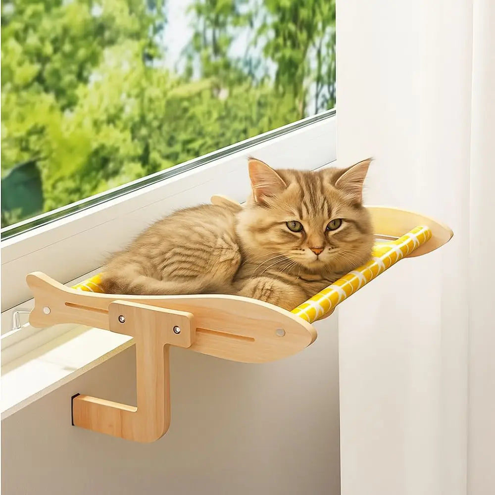 Hamac pour chat | accroche lit et fenêtre