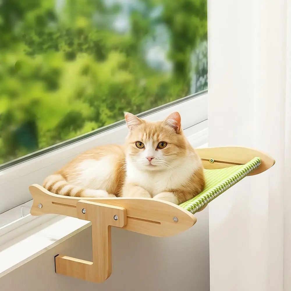 Hamac pour chat | accroche lit et fenêtre