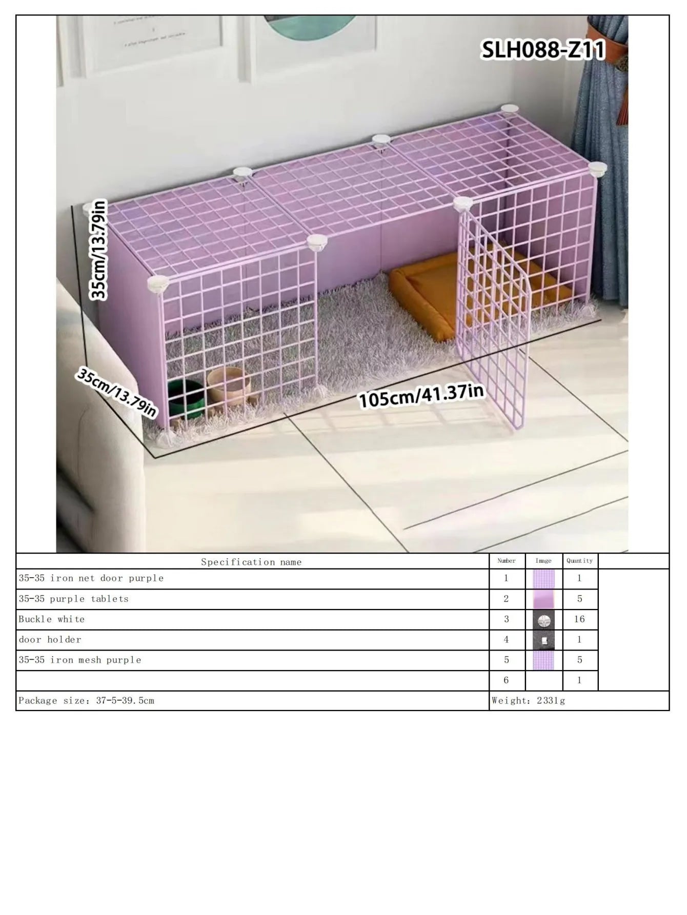 Enclos intérieur pour chat | Modules