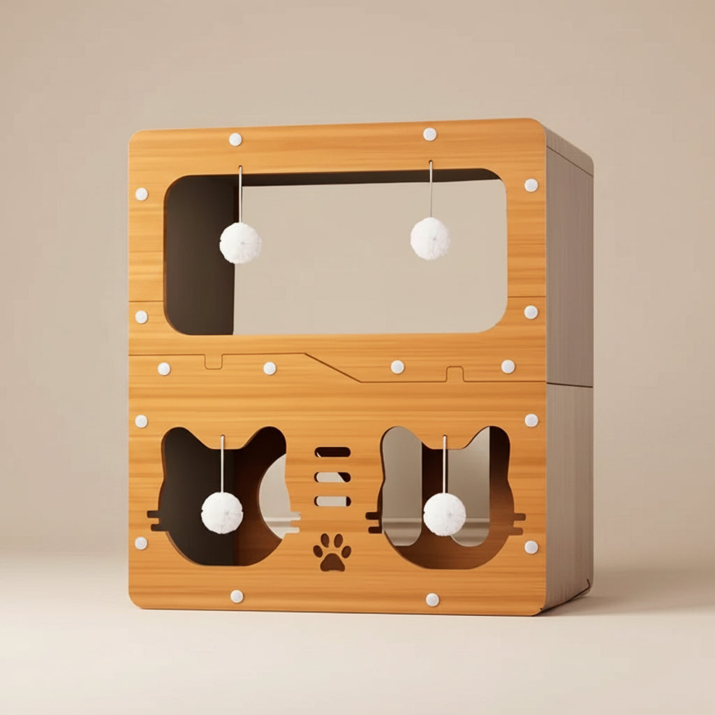 Griffoir pour chat design | style cabane