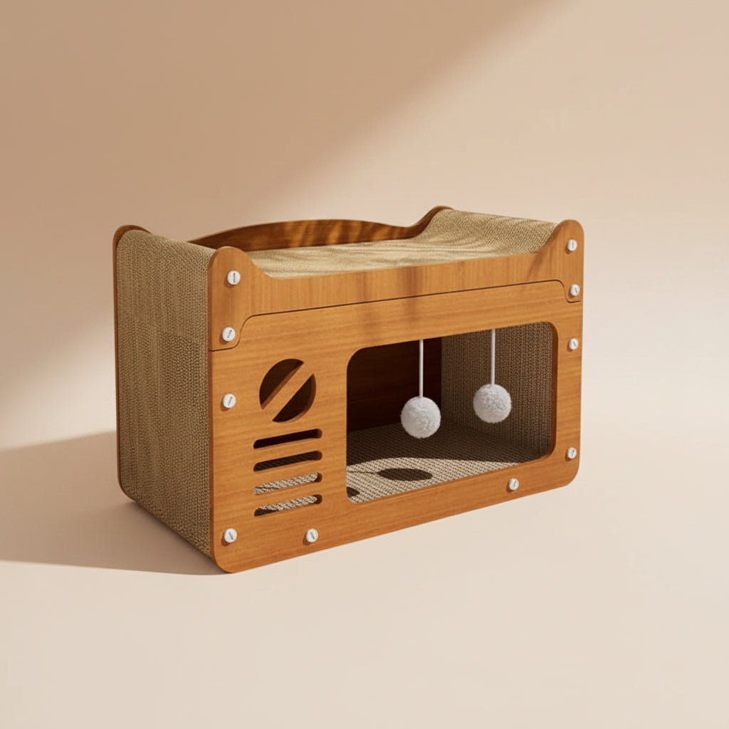 Griffoir pour chat design | style cabane